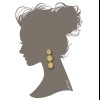 Van Gogh Earrings with 3 gold-plated Sunflowers, by Miccy’s