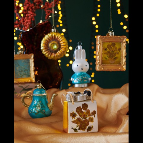 Glass ornament Miffy Almond Blossom, Vondels x Van Gogh Museum